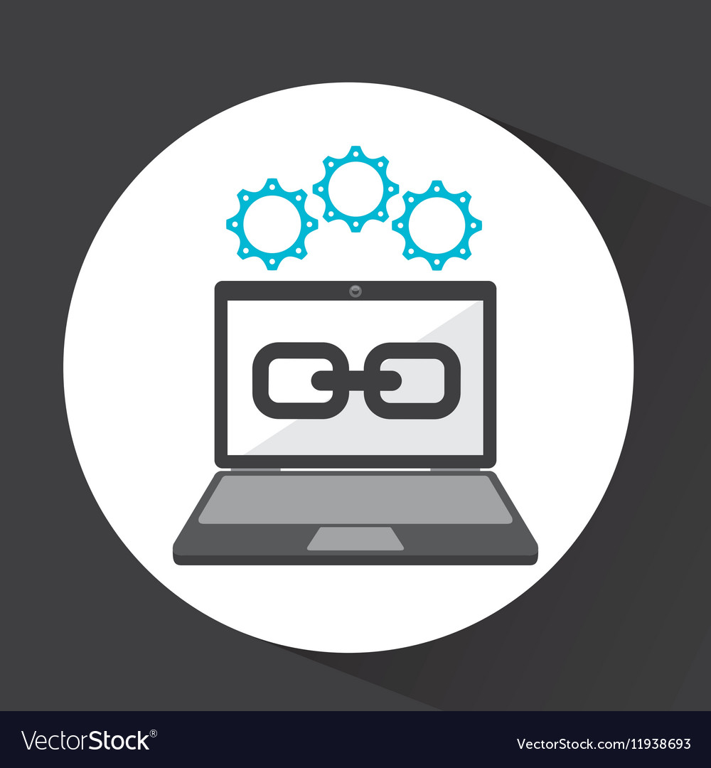 Computer security web link social network concept