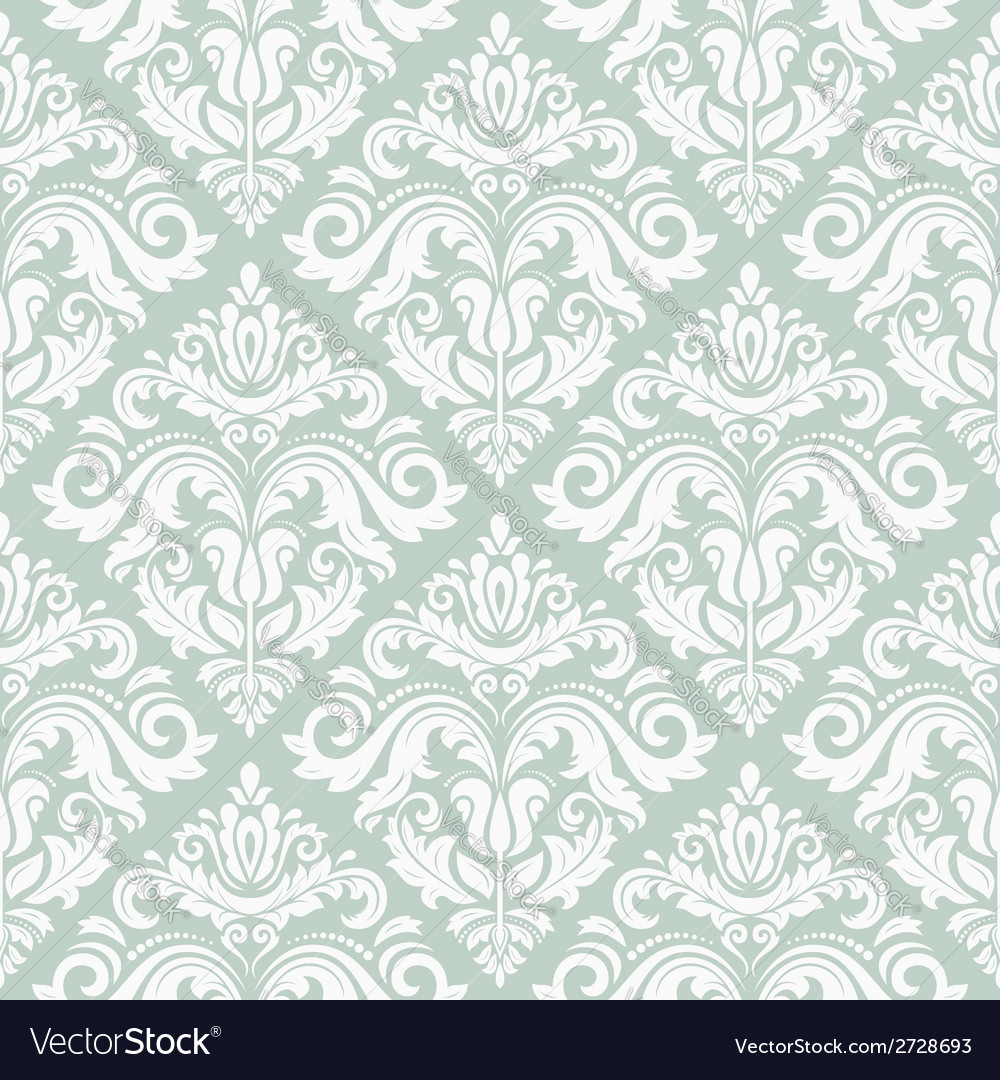 Damask seamless pattern abstract background Vector Image