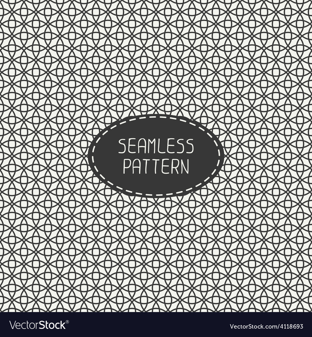 Geometric line seamless pattern with circle round