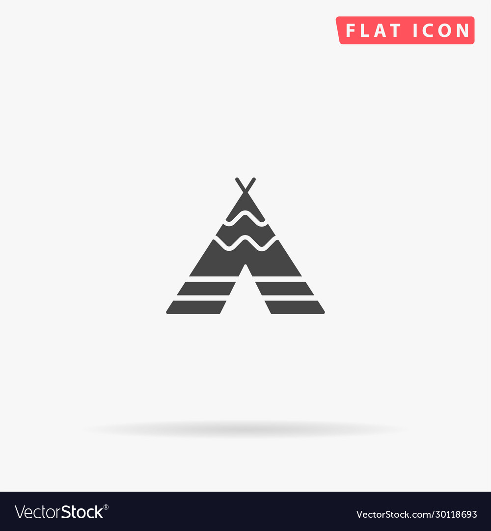 Indian tipi flat icon