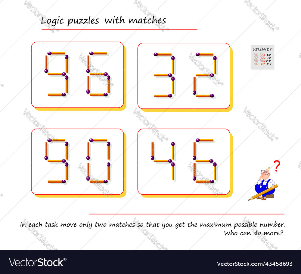 Matchstick Logic Puzzle Spiel