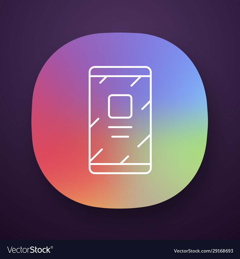 Mobile phone cell app icon uiux user Vector Image Mobile phone cell app icon uiux user
