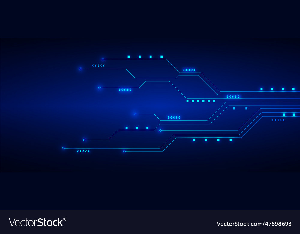 Technology background with hi-tech digital data vector image Technology background with hi-tech digital data