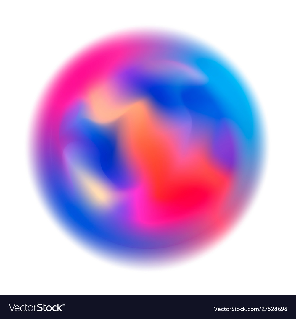 Abstract colorful blurred motion in sphere shape vector image Abstract colorful blurred motion in sphere shape