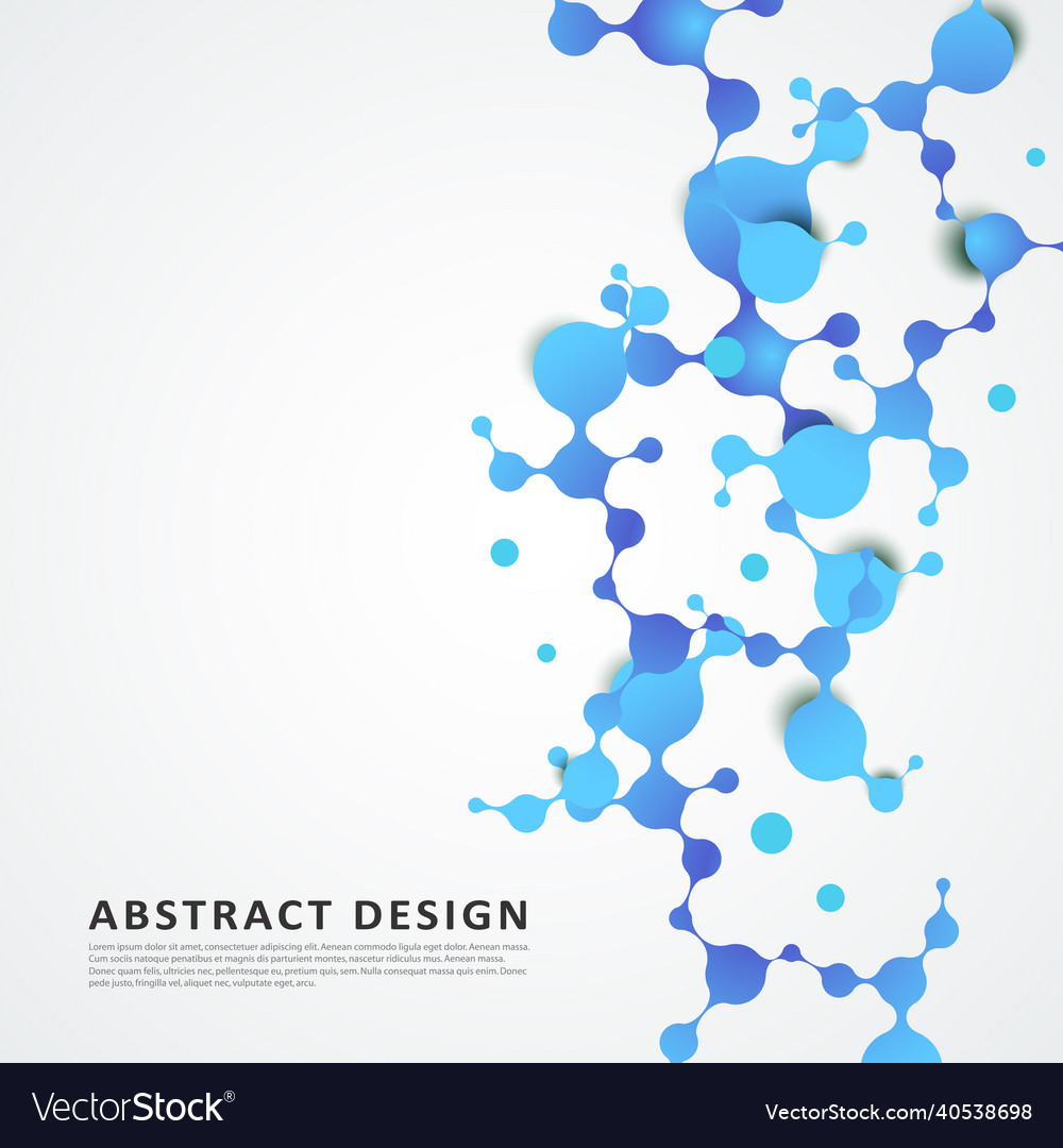 Abstract molecules structure with connect vector image Abstract molecules structure with connect