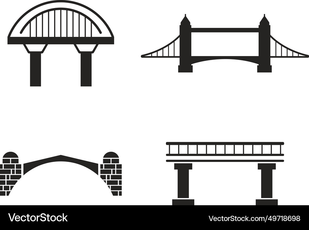 Bridge icon Royalty Free Vector Image - VectorStock