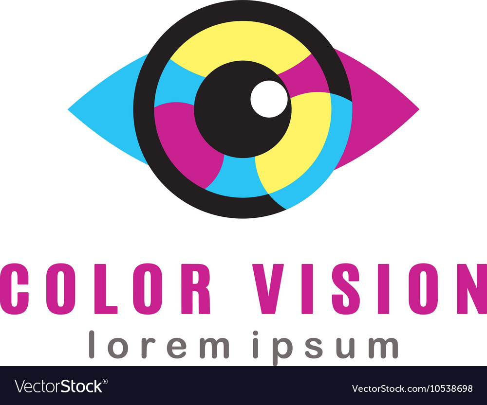 Color vision logo Royalty Free Vector Image - VectorStock