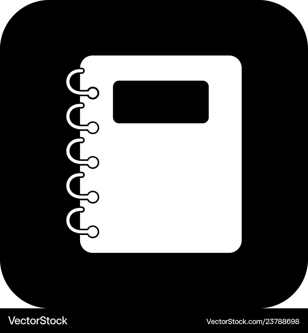 Notepad icon Royalty Free Vector Image - VectorStock