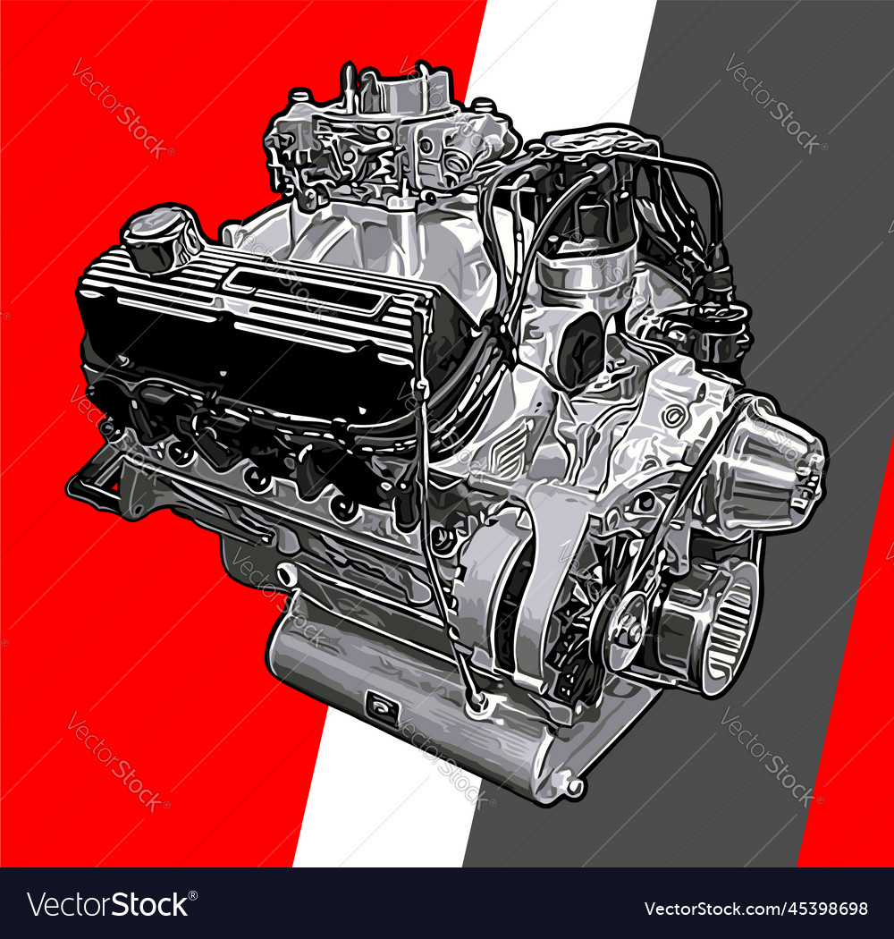 Red and Grey Vehicle Engine · Free Stock Photo