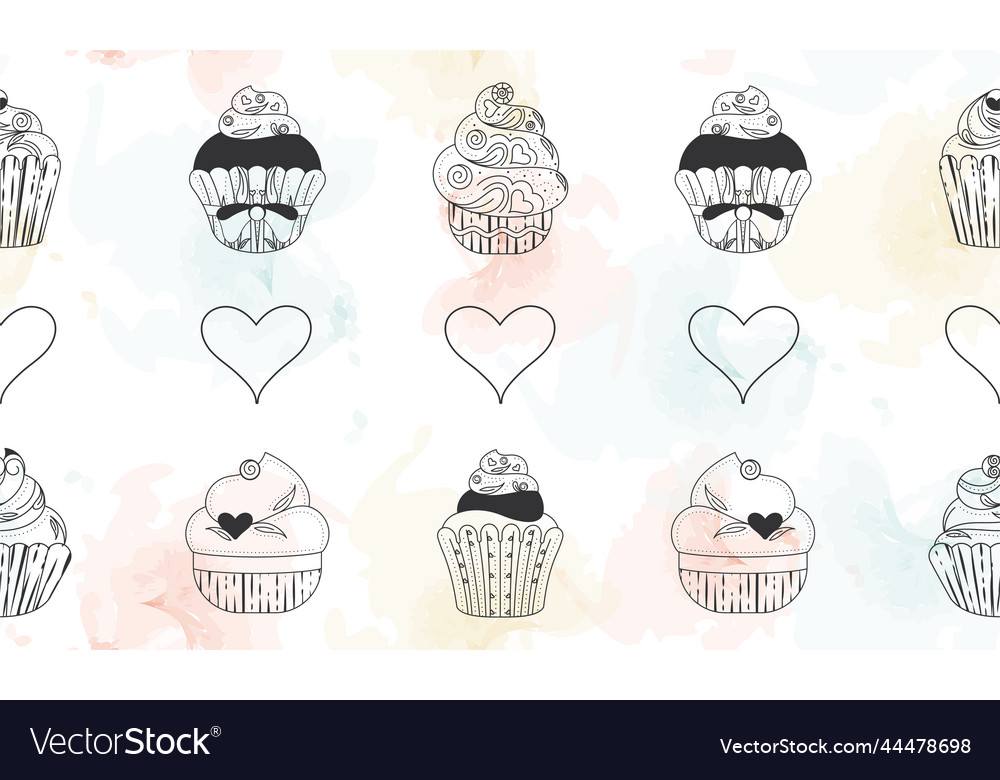 Seamless pattern background with different