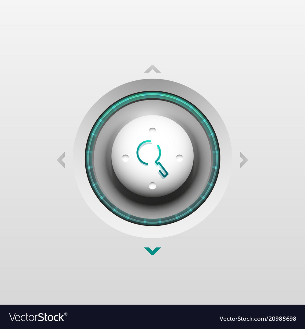 Search magnifier web button magnify icon modern Vector Image Search magnifier web button magnify icon modern