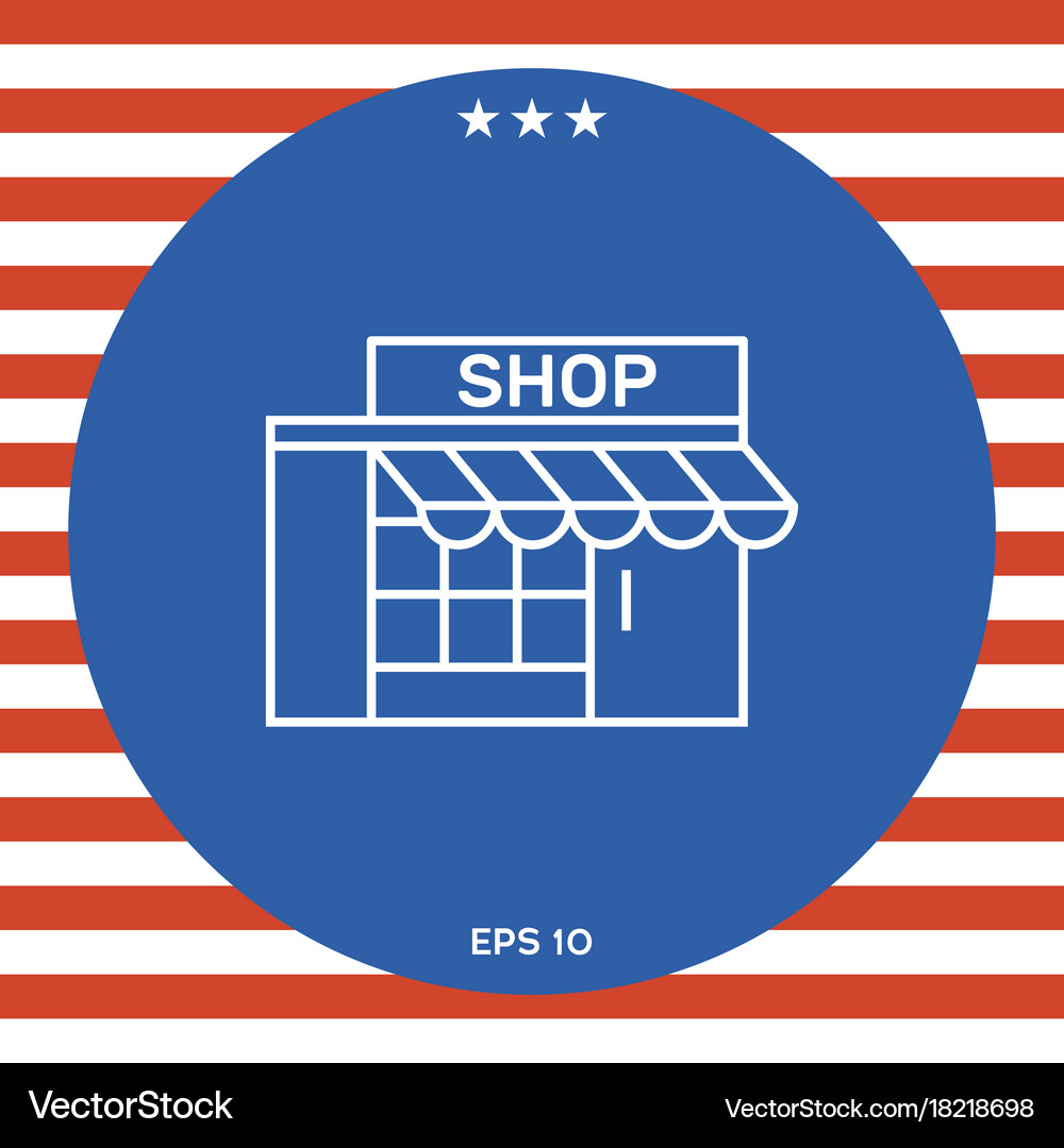 Store icon Royalty Free Vector Image - VectorStock