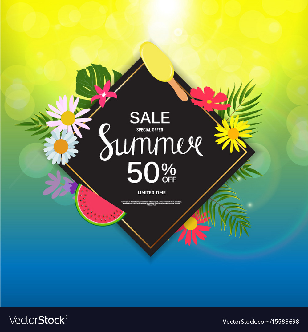 Summer sale abstract background