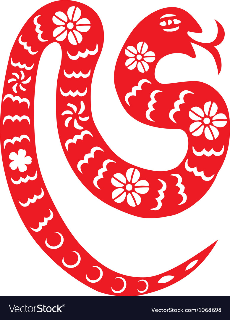 Traditional Chinese Snake Paper Cut