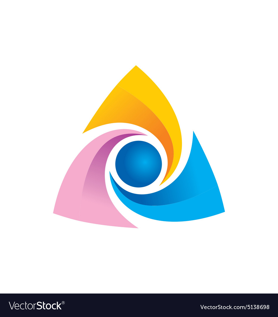 Triangle circle technology logo