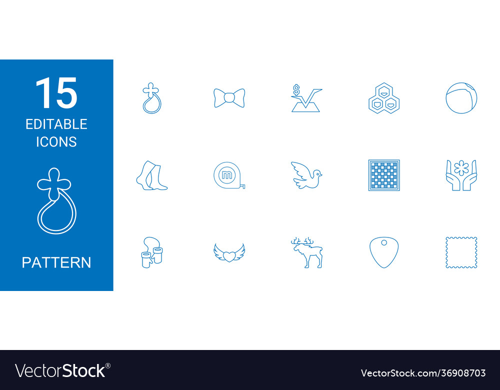 15 pattern icons