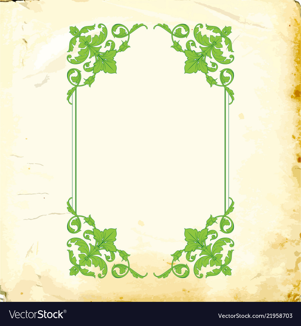 Baroque of vintage elements for design Royalty Free Vector