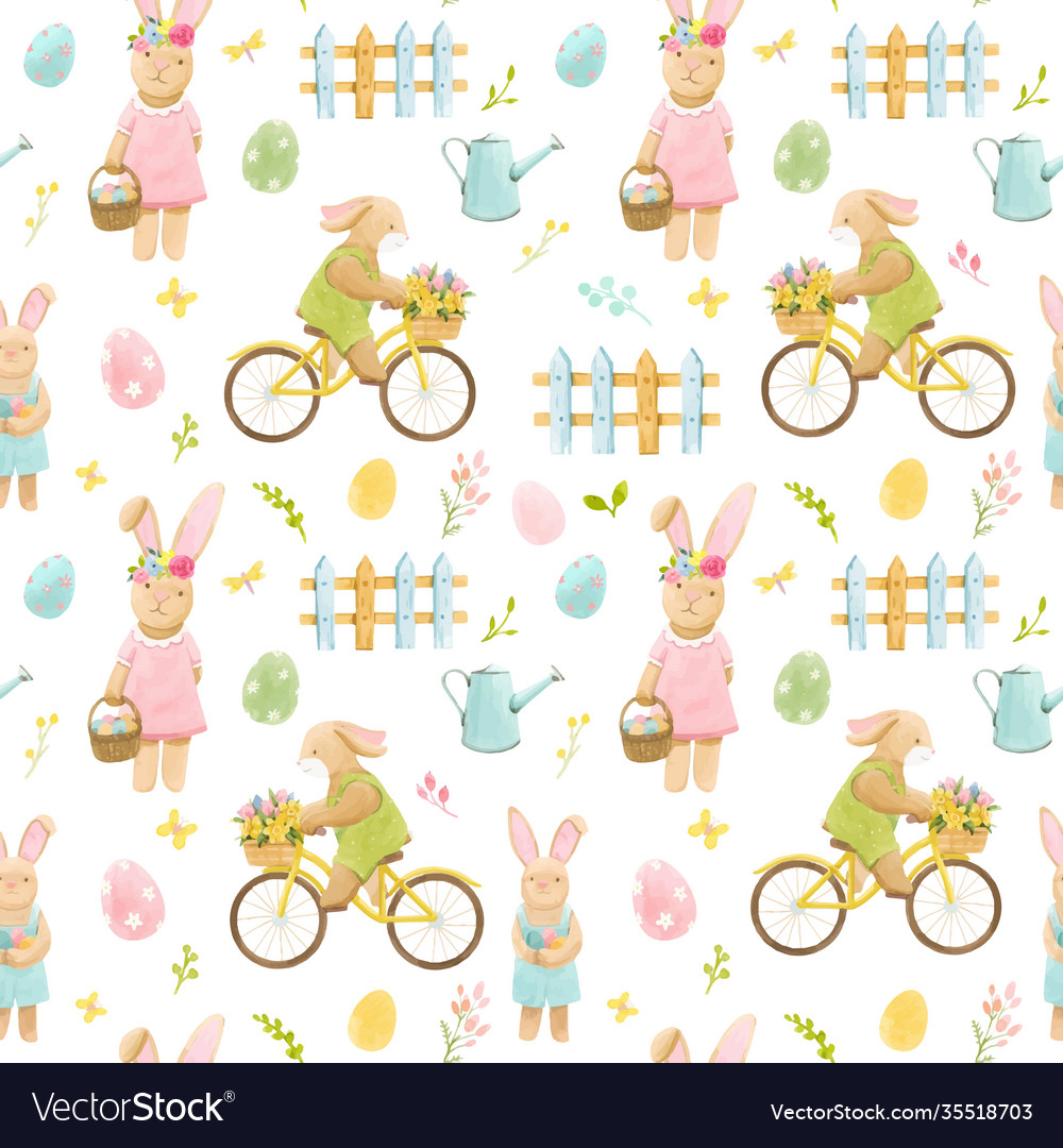 Beautiful seamless pattern with watercolor vector image Beautiful seamless pattern with watercolor