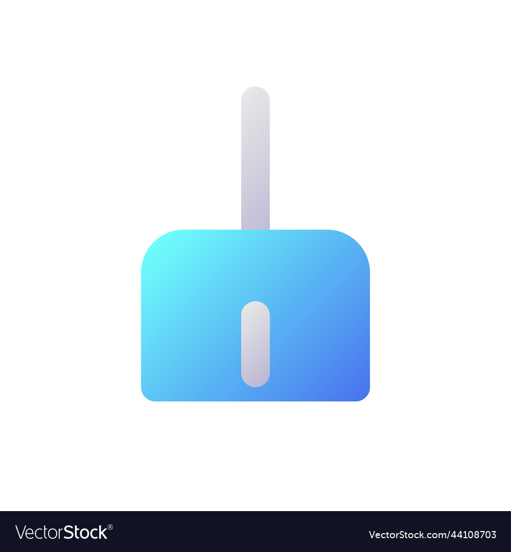 Broom pixel perfect flat gradient two-color ui vector image Broom pixel perfect flat gradient two-color ui