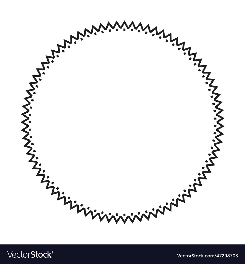 Circle frame round border design shape icon Vector Image Circle frame round border design shape icon