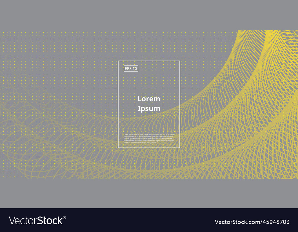 Circular abstract background element in yellow