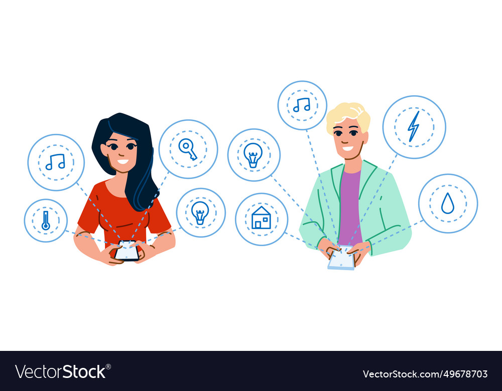 Cyborg robotics home automation vector image Cyborg robotics home automation