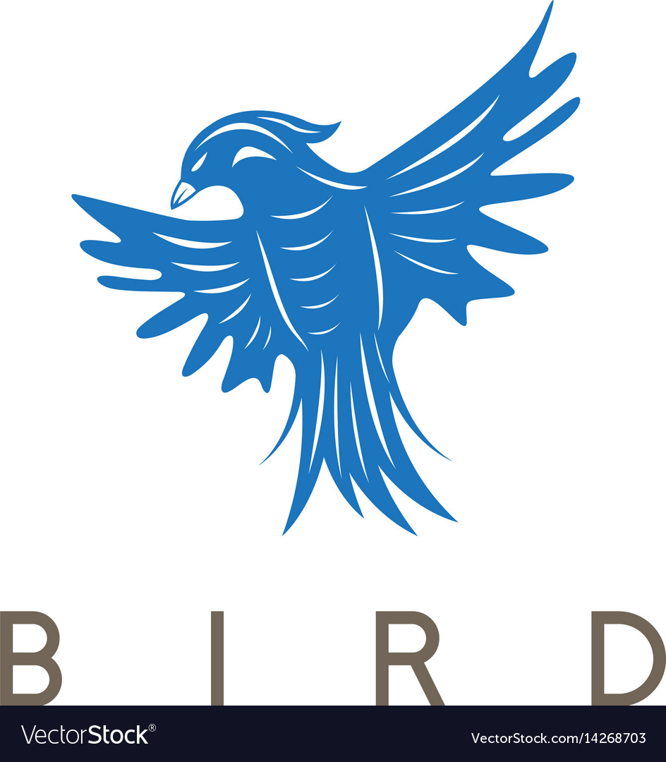 Design template of the abstract bird