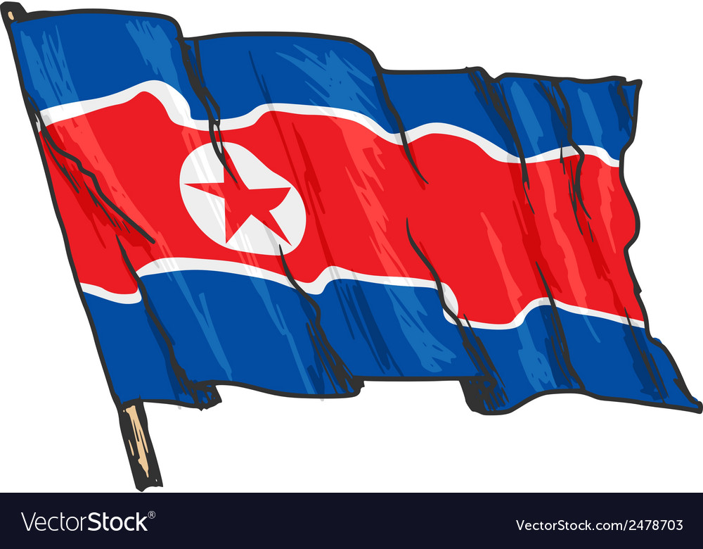 Flag of north korea