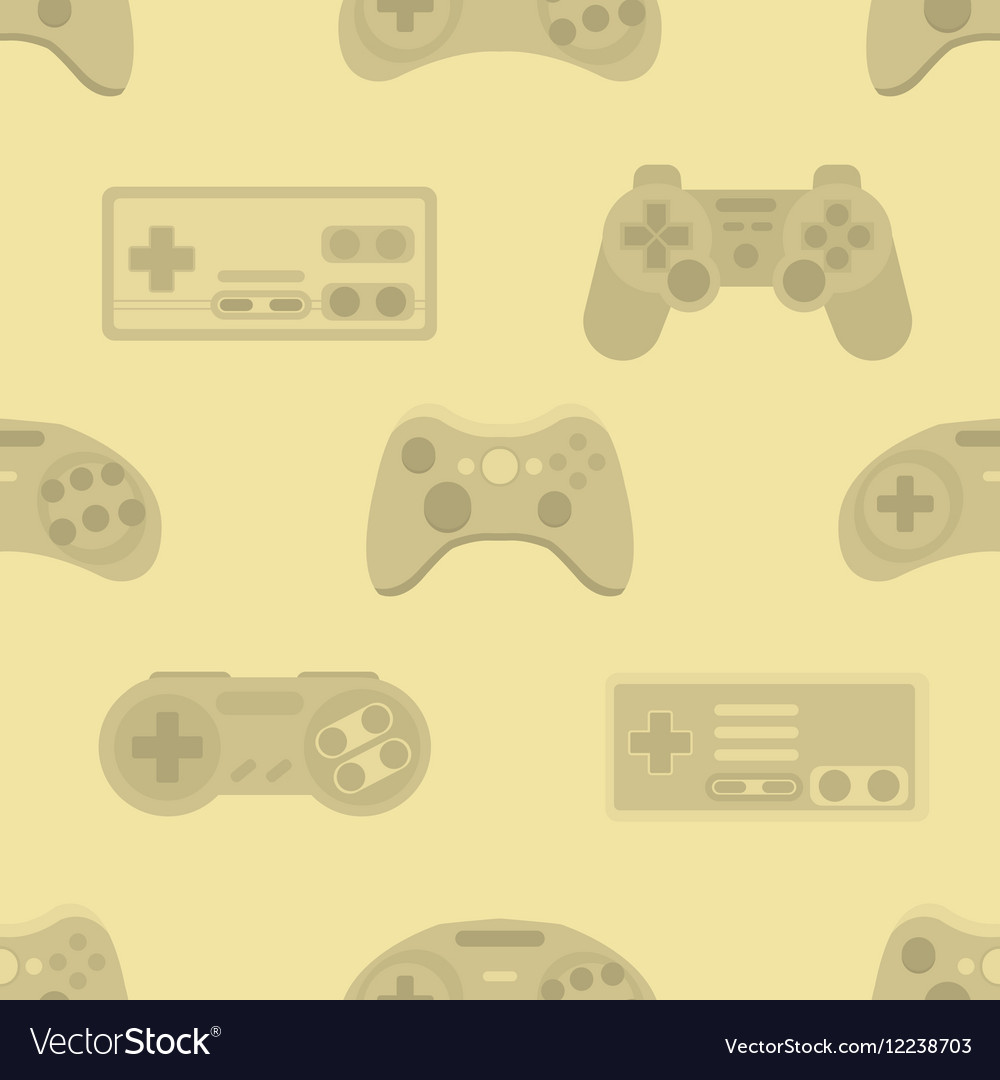 Gamepad colorful seamless pattern