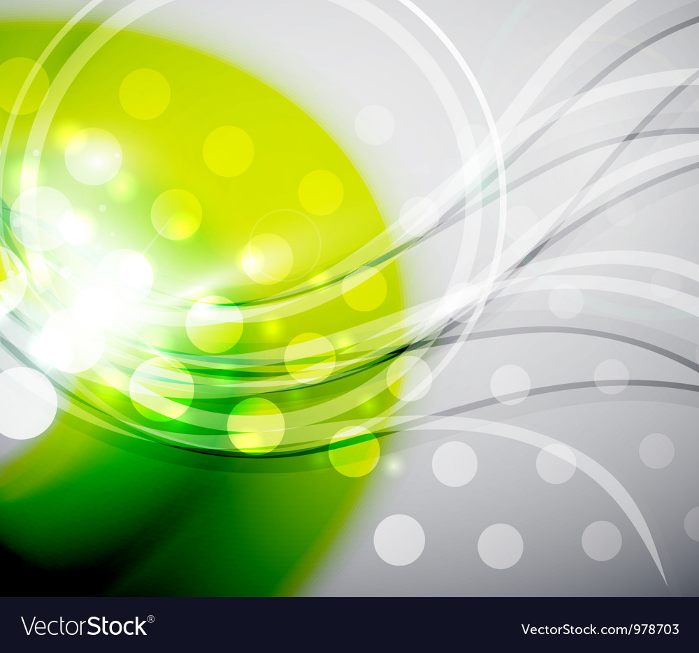 Green abstract wave background