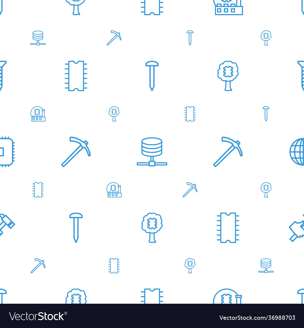 Hardware icons pattern seamless white background vector image Hardware icons pattern seamless white background