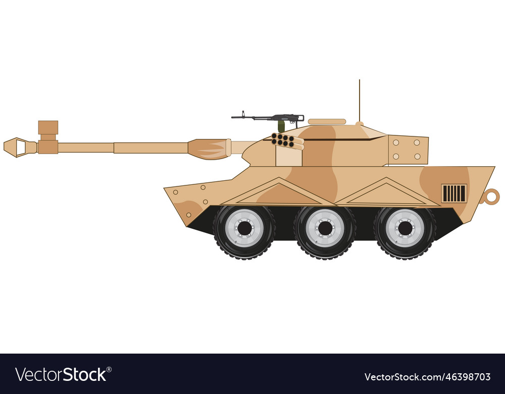 Moderne Waffe zu Armeen France Tank auf dem Rad