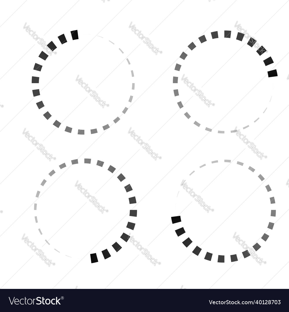 Progress steps phases indicator preloader buffer vector image Progress steps phases indicator preloader buffer