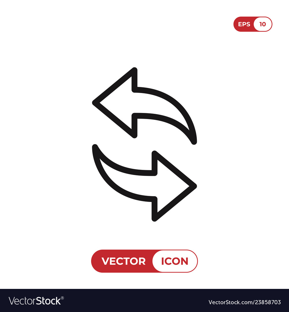 Refresh reload icon vector image Refresh reload icon