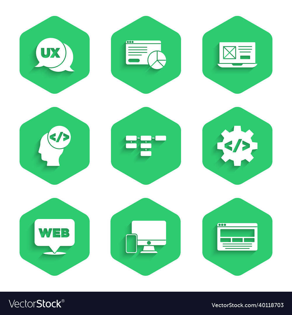 Set site map monitor and mobile ui ux design