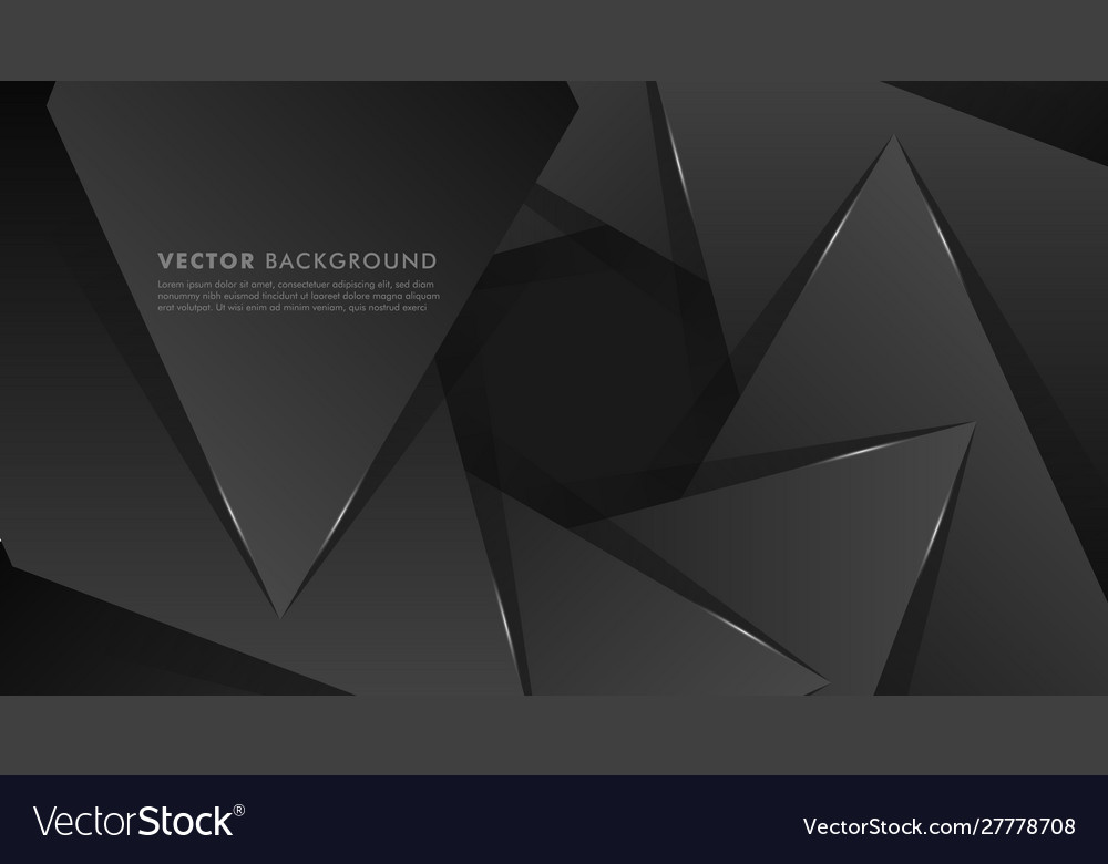 Abstract background circular black triangle shape vector image Abstract background circular black triangle shape