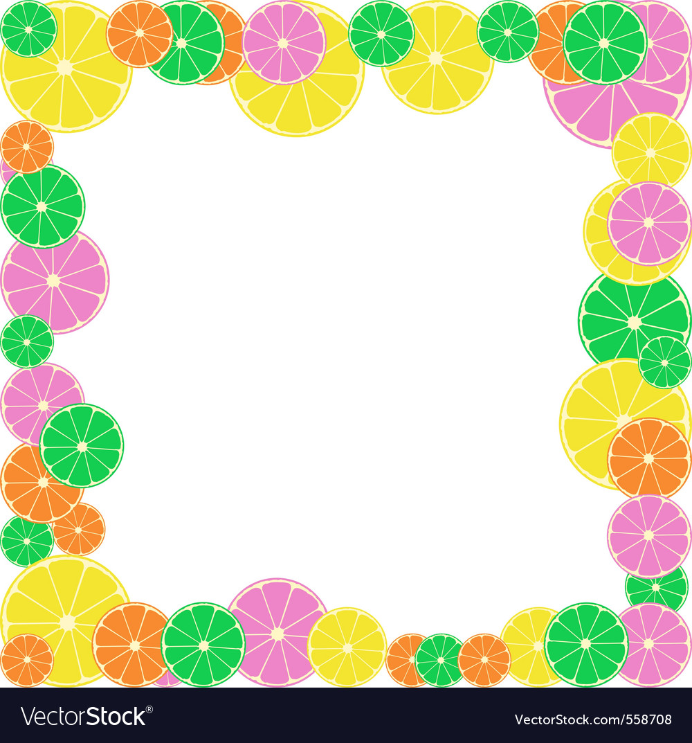 Citrus Slice Border