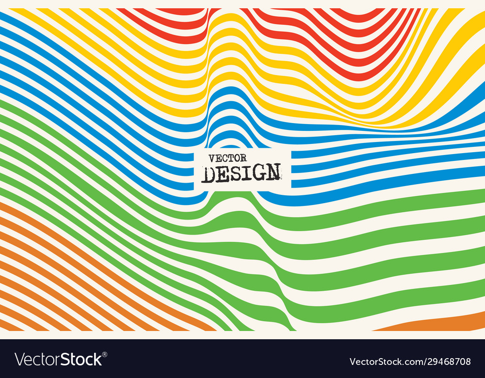 Design color waving lines background abstract Vector Image Design color waving lines background abstract