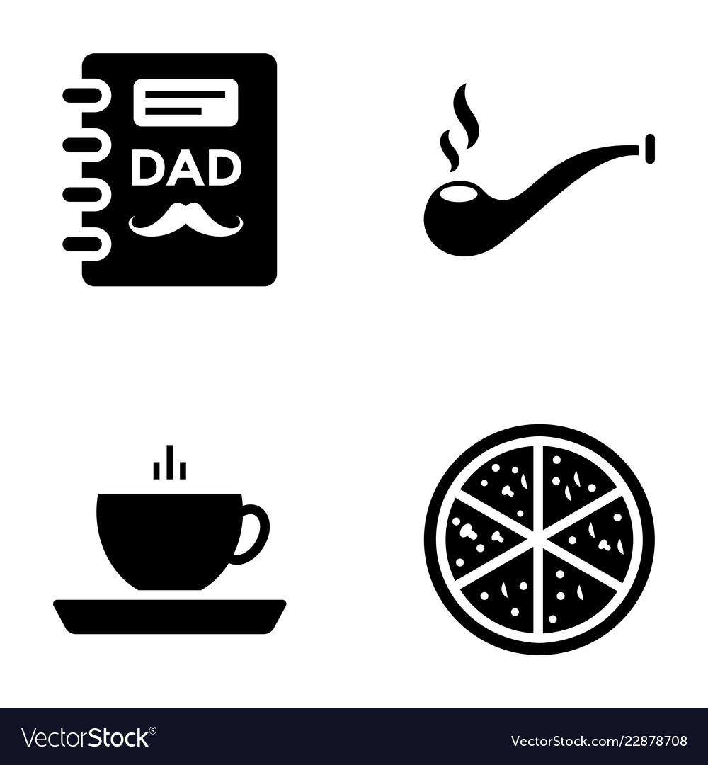 Vatertag Glyph-Icons-Pack