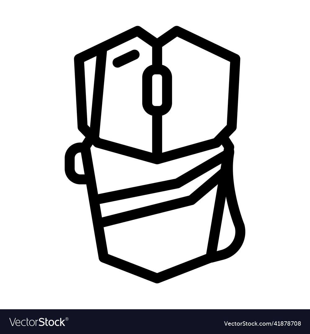 Mouse computer device line icon vector image Mouse computer device line icon