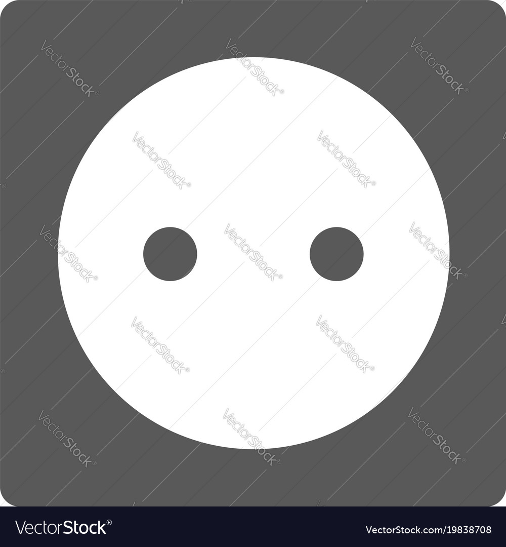 Power socket icon black simple style Royalty Free Vector