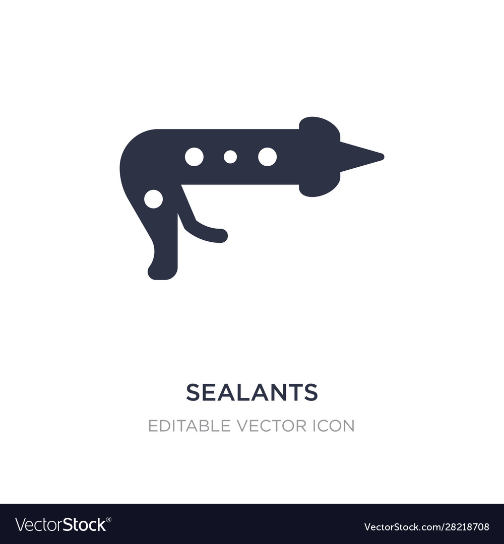 Sealants icon on white background simple element Vector Image Sealants icon on white background simple element