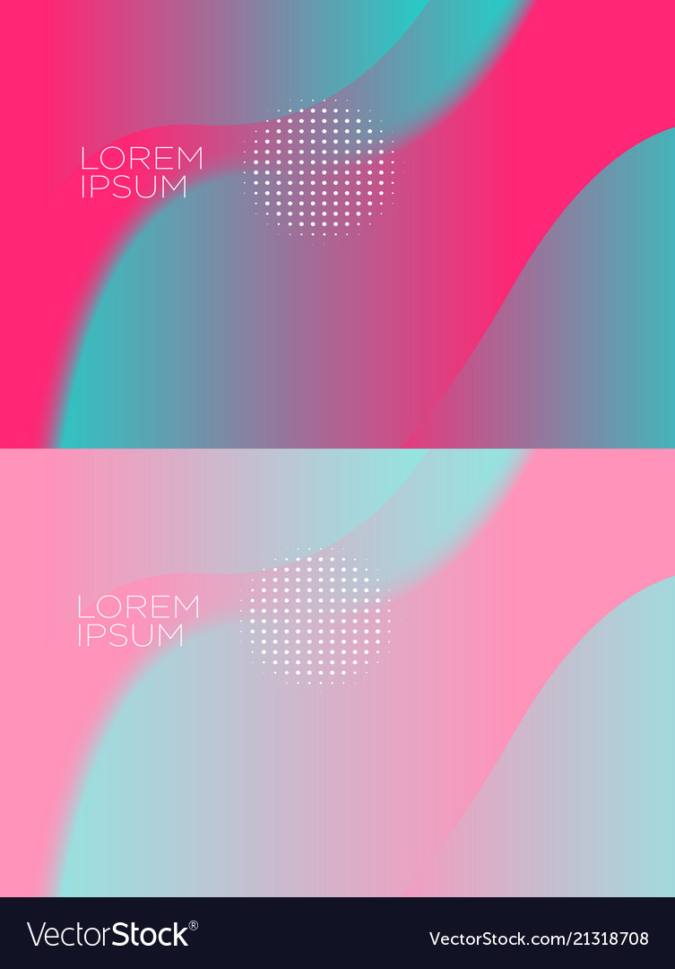 Smooth abstract colorful backgrounds set - eps10