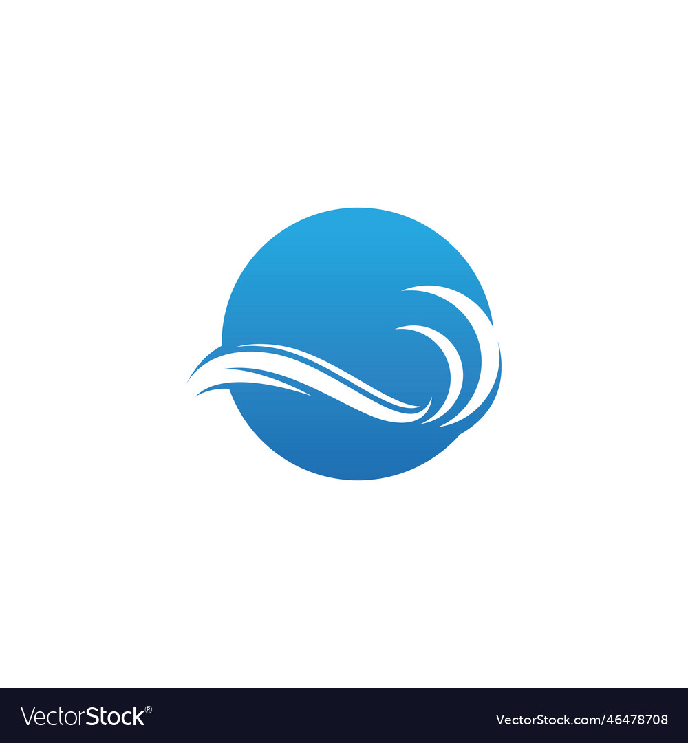 Water wave icon Royalty Free Vector Image - VectorStock