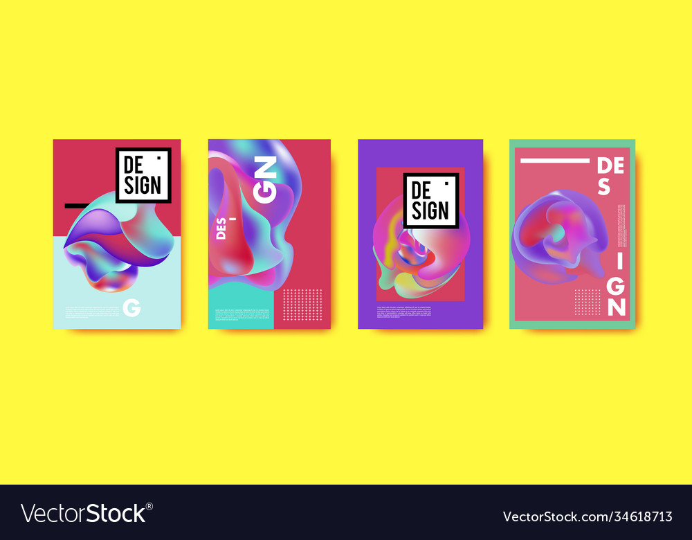 Abstract colorful liquid and fluid pattern