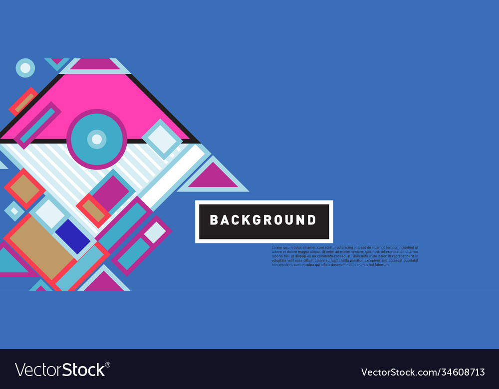 Abstract colorful rectangle background for banner