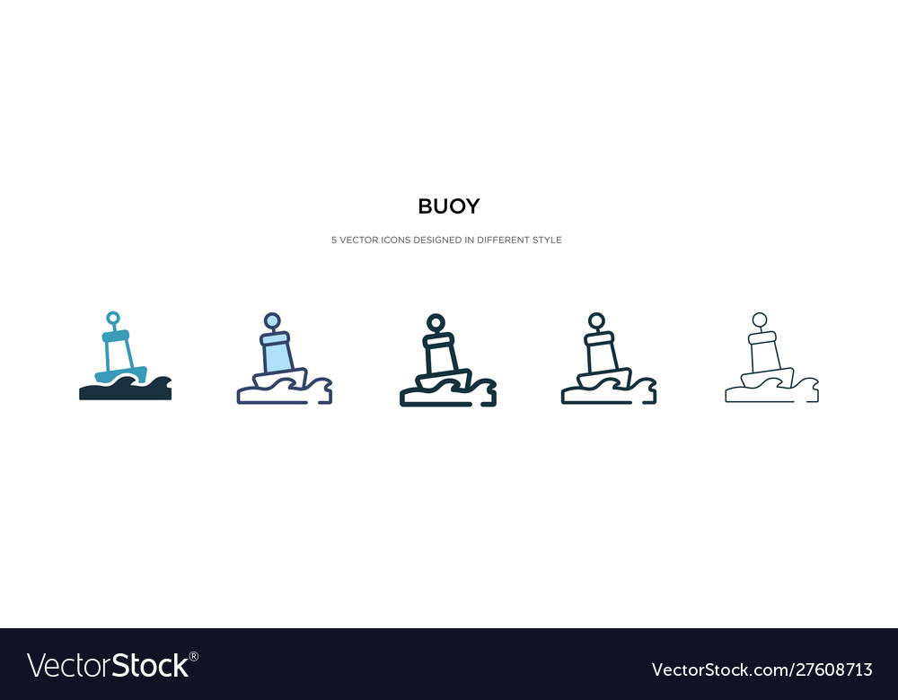 Buoy Icon Set - Various Styles