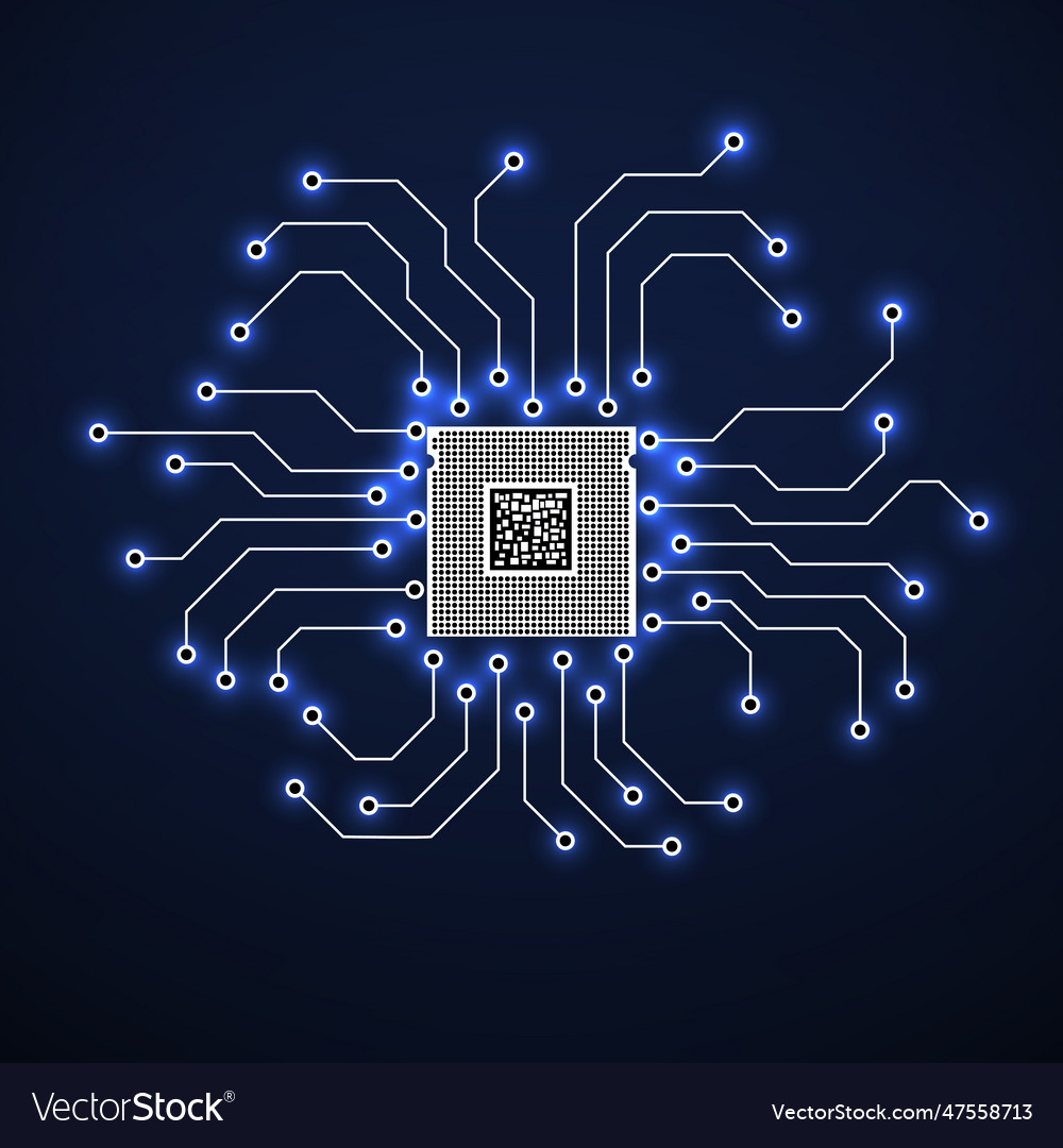 Cpu Mikroprozessor Mikrochip Leiterplatte vector image Cpu Mikroprozessor Mikrochip Leiterplatte