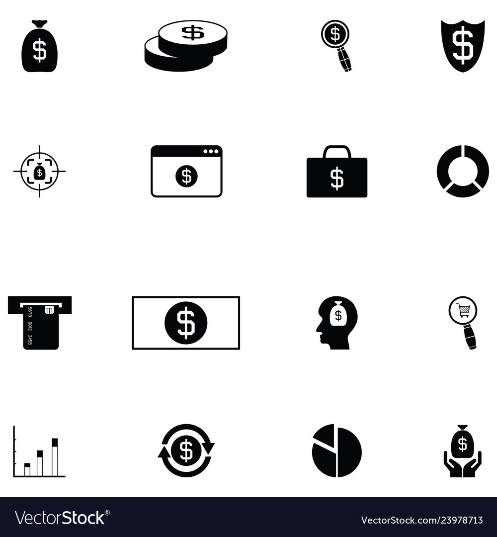 Economy icon set