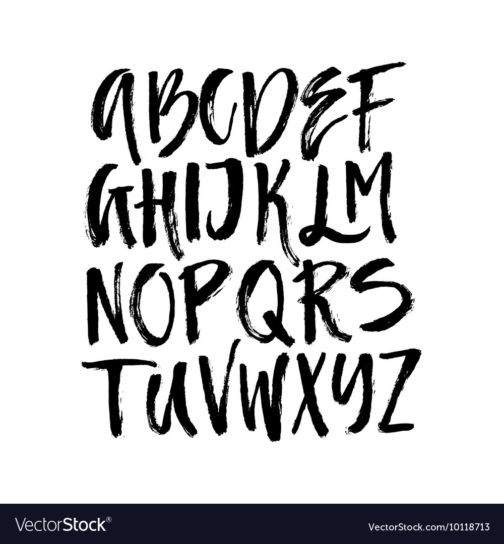 Handwritten Brush Script Font